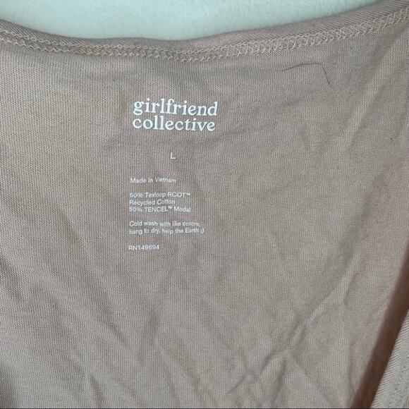Girlfriend Collective Long Sleeve Scoop Neck Tee Loungewear Size Large - Picture 6 of 8